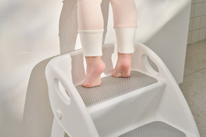 IFAM Stepstool foldable, made in Korea. For toddler use. Easy to fold and store and use.